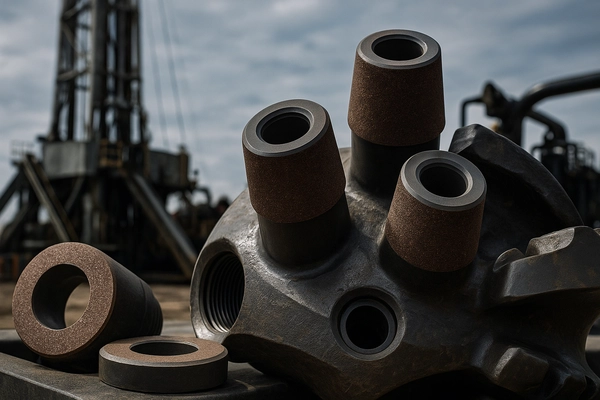 Brown fused alumina used in drilling components